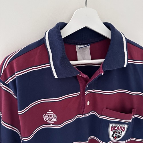 Vintage Cotton Oxford Burleigh Bears NRL Rugby League Jersey Polo - Mens Size 2X - Picture 8 of 11