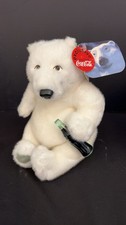 Coca Cola Collector Plush Bear Figurines- Polar Bear and the Nascar Petty Bears