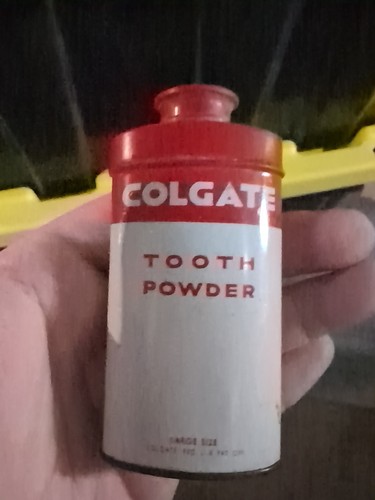 Vintage Collectible Dental Colgate Tooth Powder Tin