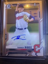 2021 Bowman Draft Chrome Tanner Bibee auto 1st Bowman Chrome