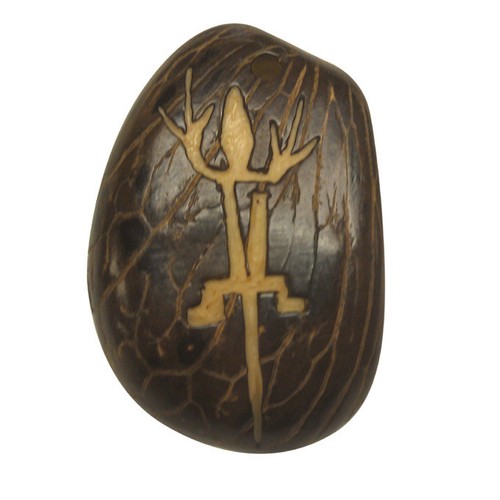 Hand-Carved Natural Tagua Nut Pendants Handetched in Ecuador Fair Trade - Picture 2 of 7