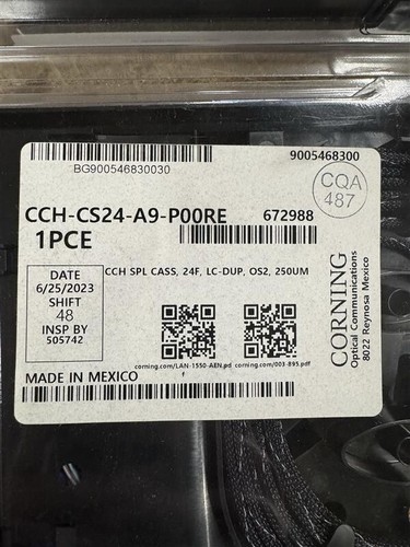 CCH Pigtail Splice Cassette 24 F, LC UPC duplex, Single mode (CCH-CS24-A9-P00RE) - Afbeelding 2 van 6