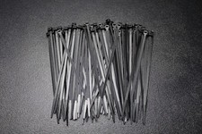 100 PACK 7 INCH ZIP TIES NYLON BLACK 50 LBS UV WEATHER RESISTANT WIRE CABLE BCT7