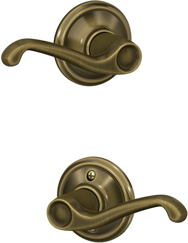 Schlage F10 FLA Flair Door Leve Hall & Closet Passage Lock - Picture 3 of 11