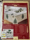 SPODE Christmas Tree Fabric Tablecloth 70” Round Seats 4-6 NIP