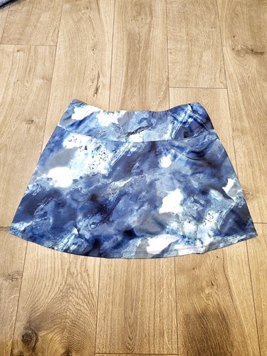 Slazenger Women's Hydro- Dri Tech Flounce Golf Skort Blue Marble Size Large - Picture 7 of 10