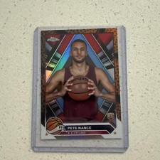 2024 Topps Chrome Pete Nance Rookie Card Basketball Refractor Cavaliers RC