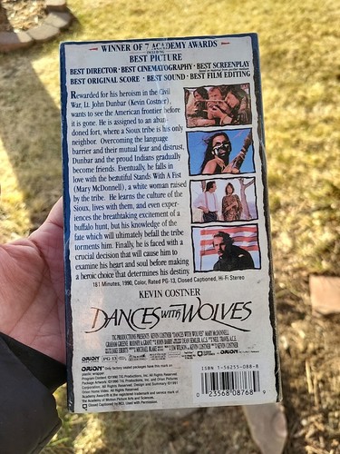 Dances With Wolves VHS SEALED Watermarks Orion Kevin Costner VTG  - Picture 2 of 6
