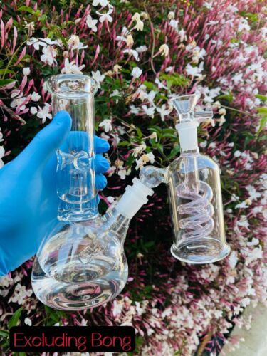 45°Pink Dry Ash Catcher Tornado Percolator 5'' Water Filter Bong in Bowl 14mm - Picture 11 of 11