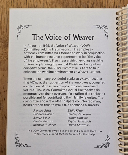 Weaver Leather Cookbook, Our Best-Kept Secrets, Ohio's Amish Country - Picture 4 of 10