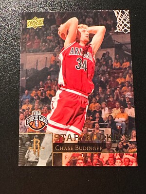 2009-10 UD Star Rookie GOLD Parallel RC Chase Budinger #225. SP Rockets 