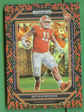 BRYAN BRESEE 2023 PRIZM DRAFT SNAKESKIN PRIZM  ROOKIE CARD CLEMSON TIGERS SP