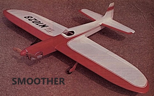Model Airplane Plans (UC): Smoother 54½" Stunt .29-.35 based on Smoothie/Nobler - Picture 1 of 3