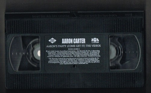 Aaron Carter - VHS Aarons Party Come Get It The Videos - REF: 03 - Picture 3 of 3