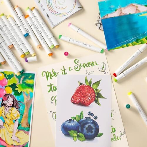 Ohuhu illustration Marker Pen 320 Colors Brush & Fine Honolulu B Series - Picture 10 of 14