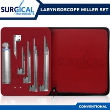 Laryngoscope Miller Set EMT Anesthesia Intubation Emergency Rescue EMT Paramedic