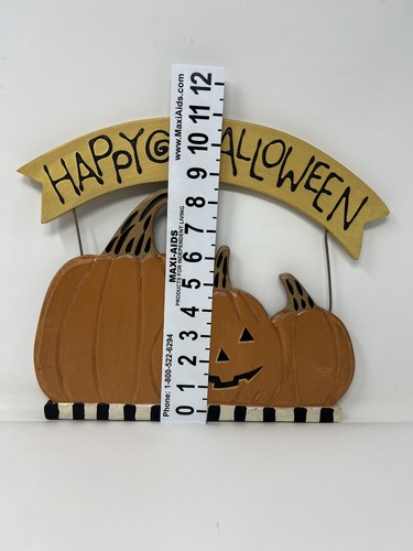Vintage Volkskunst Happy Halloween Debbie Mumm Land primitives Hängeschild - Bild 2 von 8