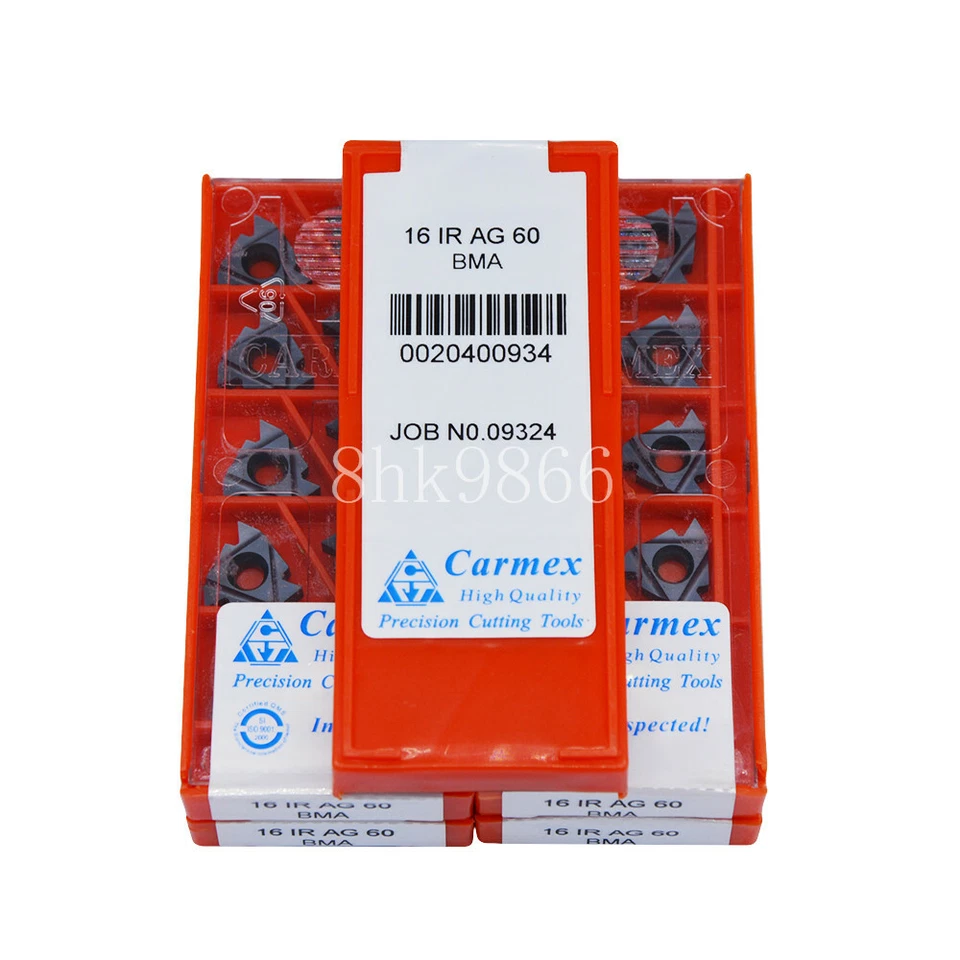 50pcs Carmex 16IR AG60 BMA High quality Threading blade Carbide Inserts - Image 2 of 3