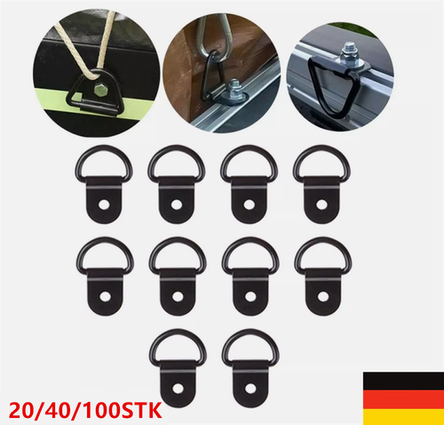 Schwerlast Befestigung Punkt Zurrgurt Ösen Krawatte Unten Ösen D-Ring Haken'. - Picture 3 of 20