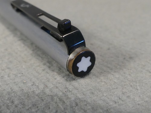Montblanc (7825) Hebel Kugelschreiber mattiert - Werbung auf dem Clip - Bild 3 von 8