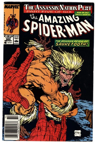 Amazing Spider-Man #324 VF 8.0 1989 Newsstand Edition Todd McFarlane Cover
