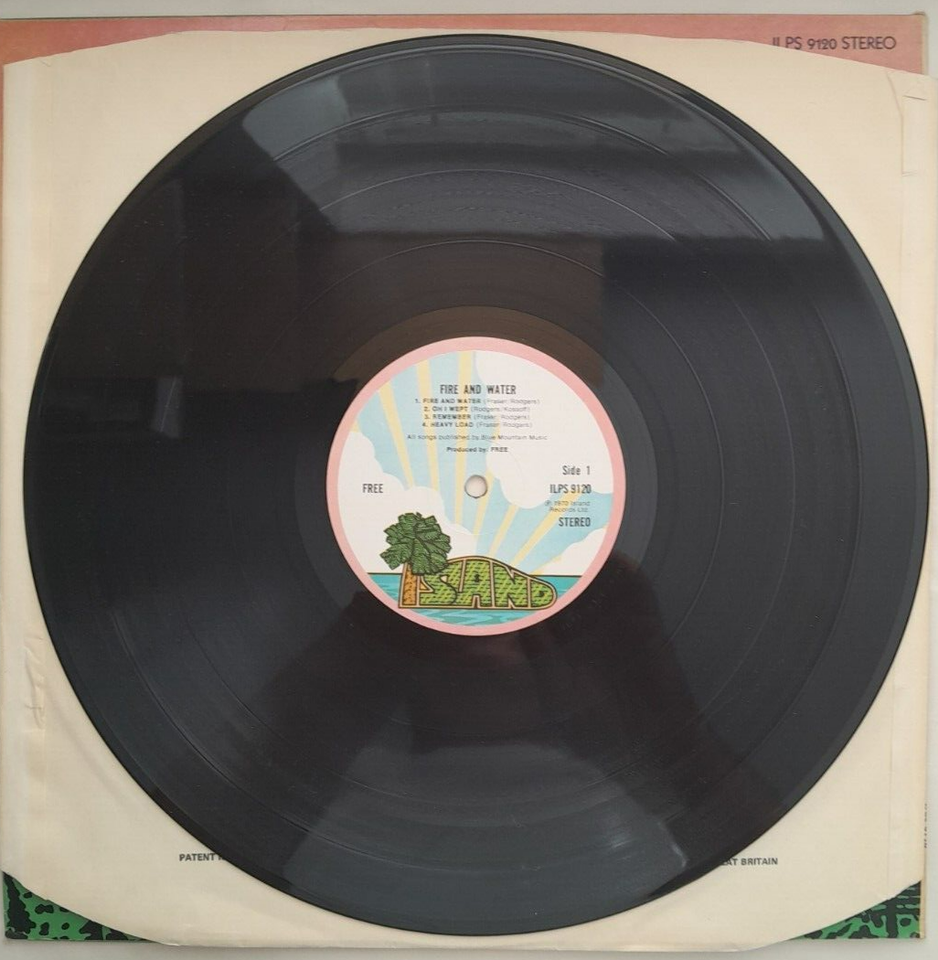 Free Fire And Water LP Island Pink Rim VG eBay