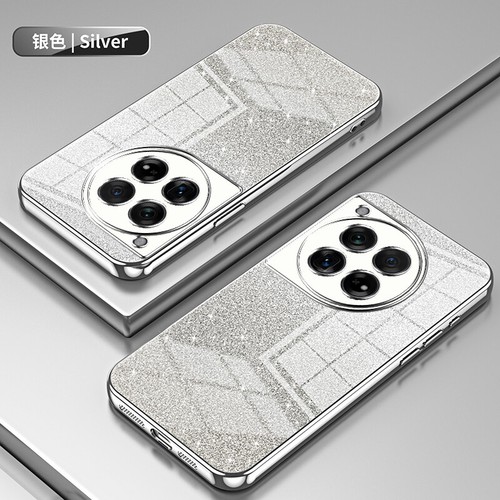 For OnePlus 12, Phone Case Bling Glitter Plating Soft TPU Clear Cover Shockproof - 第 10/29 張圖片