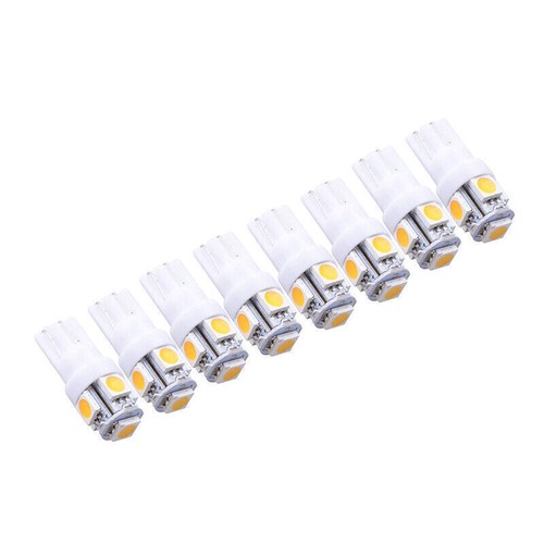 8PC Warm White T10 Car Wedge LED Interior Dome Map License Festoon Light Bulb ` - Picture 5 of 8