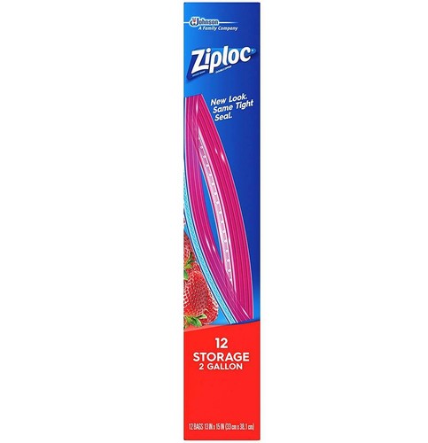 Ziploc Storage Bag 2 Gallon Double Zipper - 12 Ct - Pack of 9 - Bild 4 von 5