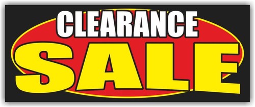 CLEARANCE SALE Advertising Banner Vinyl Mesh Sign discount retail big save - Picture 2 of 5