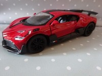 Bugatti Divo Blau Modelauto Sportwagen Ca.12,5Cm Neu 1:36 RüCkzugmotor