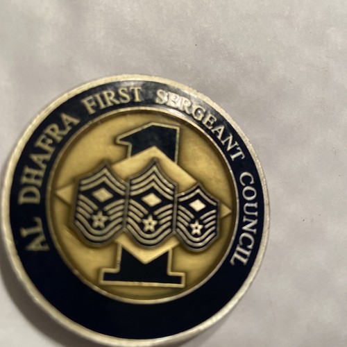 SELTENER 380TH AIR EXPEDITIONARY WING AL DHAFRA FIRST SERGEANT COUN.  CHALLENGE COIN - Bild 5 von 7