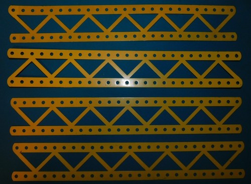 4 x LONGRINE JAUNE DE 32 cm réf 99 . MECCANO ANNEES 70 à 98 BOITE 5x à 10 - Imagen 2 de 12