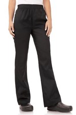 Women's Essential Baggy Chef Pants Black Large