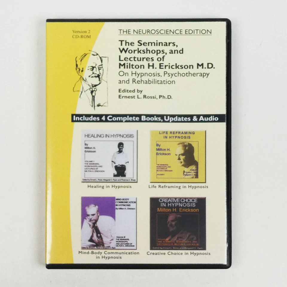 THE COMPLETE SEMINARS OF MILTON H. ERICKSON CD-ROM Hypnosis Lectures & Workshops - Imagem 2 de 3