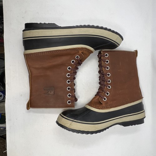 Sorel Winter Boots Women 11 1964 Premium Brown Leather Waterproof Insulated Pacs - Bild 4 von 7