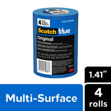 Scotchblue 1.41 In. X 60 Yds. Original Multi-Surface Painter'S Tape 4 Rolls 
