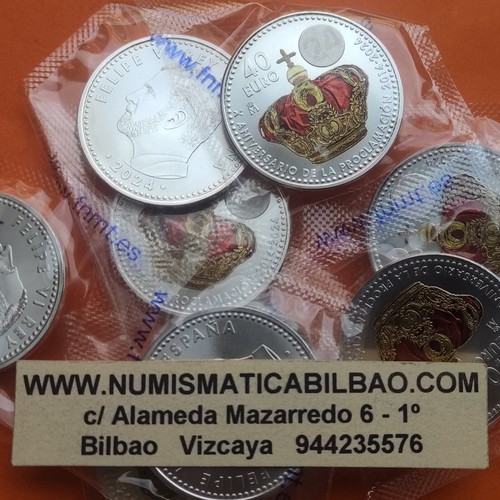 @@ENVIO INMEDIATO@@ España 40 EUROS 2024 PLATA ANIV. PROCLAMACION REY FELIPE VI - Imagen 1 de 2