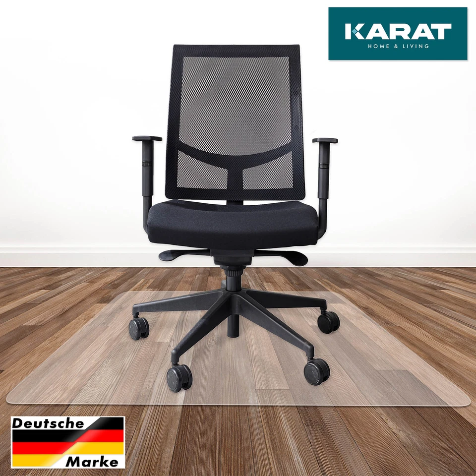 Bodenschutzmatte für Hartböden aus Polycarbonat | Transparent