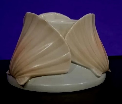 VINTAGE- Porcelain Clam Shell Votive Candle Holder - Nautical Seashell - Picture 10 of 17