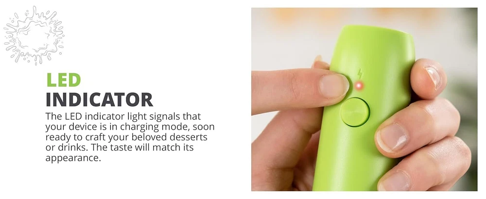 Milk Frother Wireless Rechargeable - Milk, Coffee, Cappuccino & more! USB-C