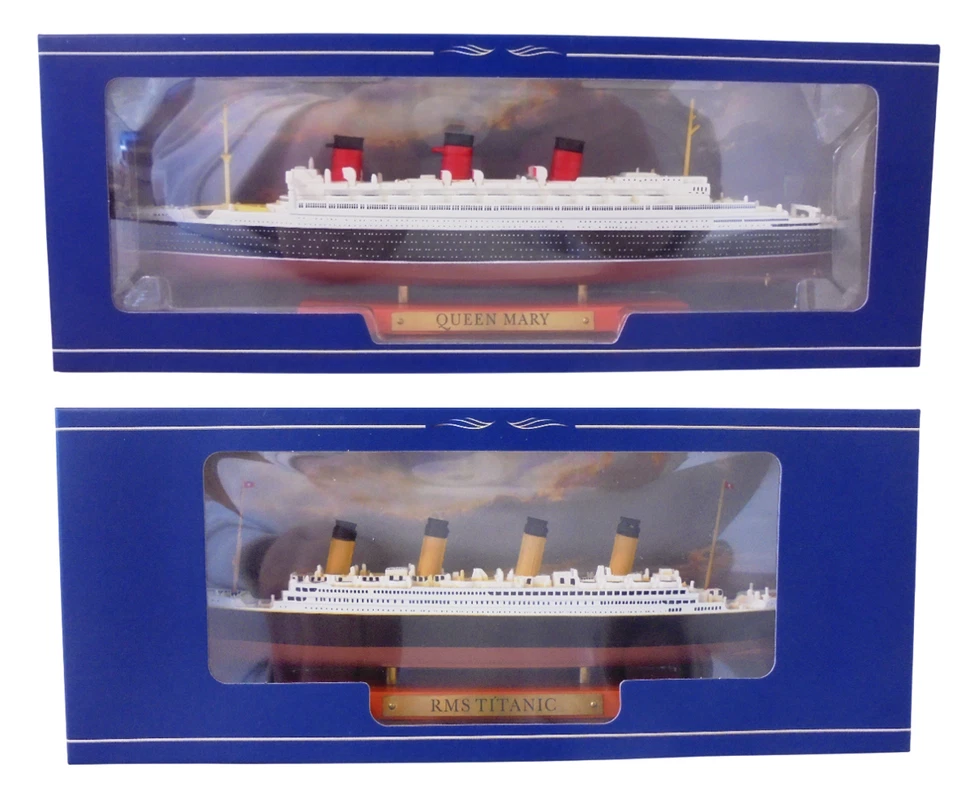 Lot de 2 paquebots QUEEN MARY + TITANIC 1:1250 25cm bateau maquette PA3 - Photo 4/4