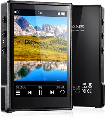 Surfans HiFi MP3 Player mit Bluetooth, 2,8-Zoll IPS TFT Full-Touchscreen 1500mAh