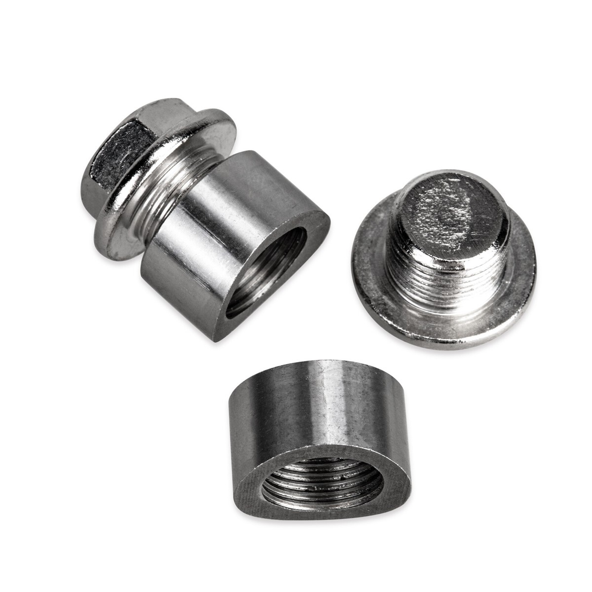 HEAT SINK" Oxygen Sensor O2 Weld On Stepped Nut & Cap Bung Kit - Foto 12