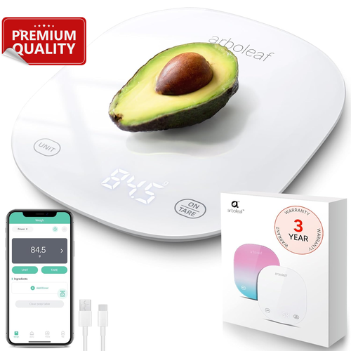 Rechargeable Digital Kitchen Scale with App – Accurate Smart Food Scale 10kg - Picture 9 of 12