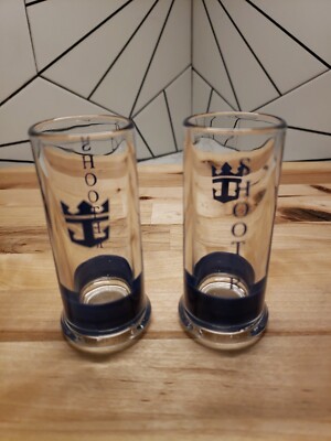 Nice Tall Shot Glass ''Shooter'' Made In France Cruise Ship Nautical Anchor
