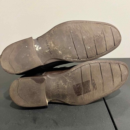 Stivali Cole Haan uomo pelle marrone chelsea tacco punta tonda misura 11,5M - Foto 8 di 10