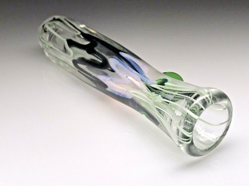 3” ONE HITTER USA TOBACCO CHILLUM BLOWN GLASS ART HAND PIPE BOWL SMOKING HEAVY - Picture 10 of 12
