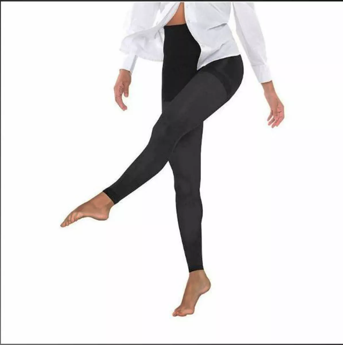 FOOTLESS LEGGINGS EXERCISE THICK PILATES AEROBIC WALK TENNIS SUPER