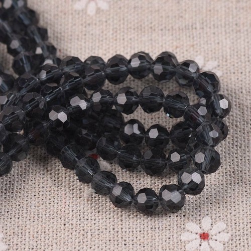 100pcs 6mm Round Sphere Ball Faceted Crystal Glass Loose Spacer Craft Beads lot - Picture 66 of 110